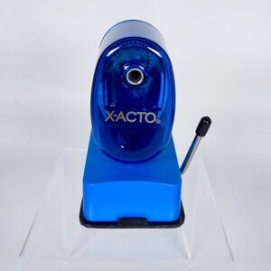 X-Acto Bulldog Blue Vacuum Mount Manual Pencil Sharpener Translucent XLNT